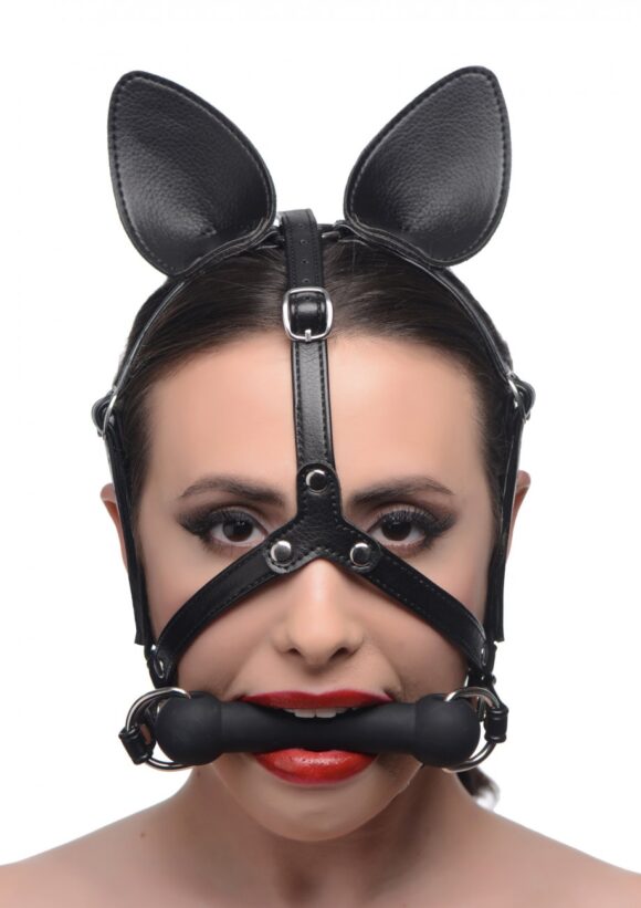 Dark Horse Pony Head Harness with Silicone Bit - Image 3