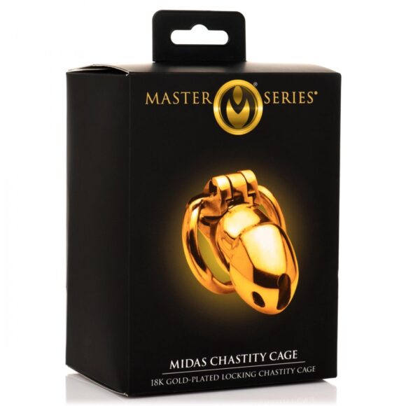 Midas 18K Gold-Plated Locking Chastity Cage - Image 7